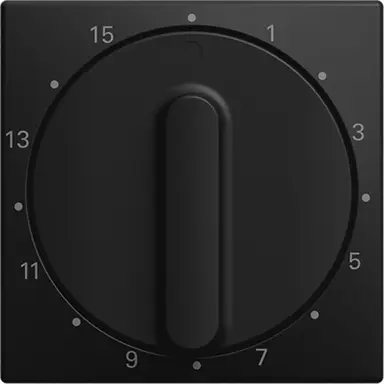 Busch-Jaeger 1770-915-103 draaigreep tijdschakelaar 15 min Balance SI zwart mat