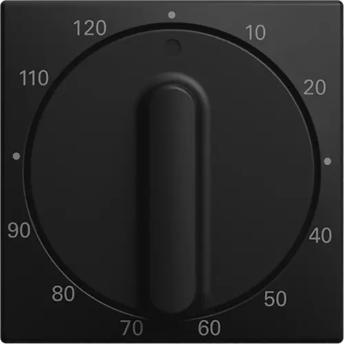 Busch-Jaeger 1771-915-103 draaigreep tijdschakelaar 120 min Balance SI zwart mat