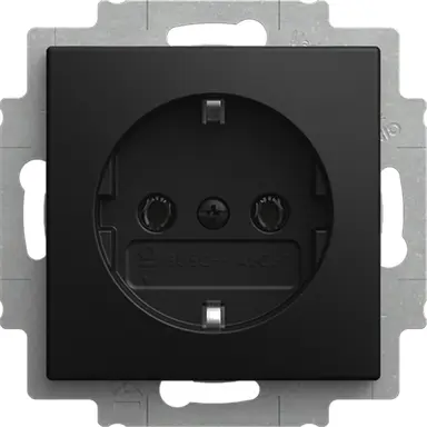 Busch-Jaeger 20 EUCR-915 wandcontactdoos randaarde Balance SI zwart mat