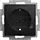 Busch-Jaeger 20 EUCBL-915 wandcontactdoos randaarde kindveilig met LED-controleverlichting Balance SI zwart mat