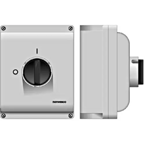 Norwesco SA463 werkschakelaar 4P 63A/500V M32 grijs IP65