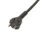 Haka 517800045 aansluitsnoer contourstekker 2 x 1.5 mm² 3 meter zwart