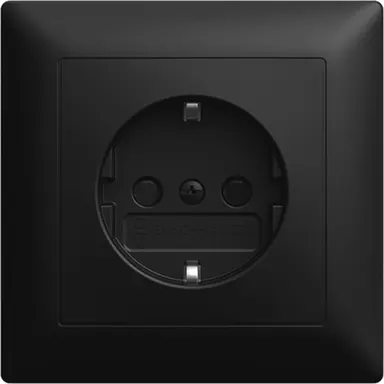 Busch-Jaeger 20 EUJB-915 wandcontactdoos randaarde kindveilig voor afzonderlijke montage Balance SI zwart mat