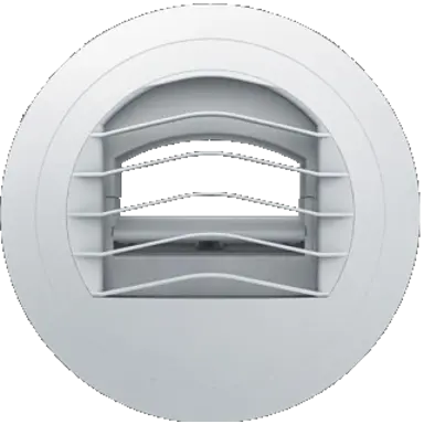 Soler & Palau Alize 120 wit ventilatieventiel 120 kunststof wit (Exclusief montage ring)