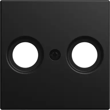Busch-Jaeger 2531-915 centraalplaat antenne / COAX wandcontactdoos Balance SI zwart mat