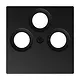 Busch-Jaeger 1743-03-915 centraalplaat antenne + sat / COAX wandcontactdoos Balance SI zwart mat