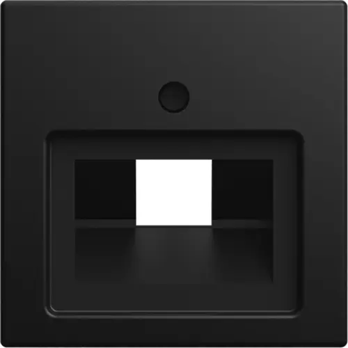 Busch-Jaeger 1803-915 centraalplaat RJ45 wandcontactdoos 1-voudig Balance SI zwart mat