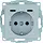 Berker 48151404 wandcontactdoos randaarde 2 x USB-C S1/B3/B7 aluminium mat
