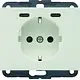 Berker 48157009 wandcontactdoos randaarde 2 x USB-C K1 wit