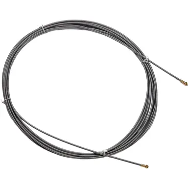 Wymefa 90410 trekveer IDEAAL 10 meter blank staal 5,2mm met binnenkabel 2x kogelkop