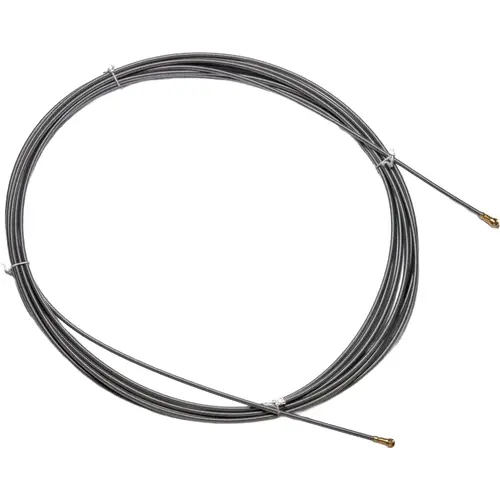 Wymefa 90410 trekveer IDEAAL 10 meter blank staal 5,2mm met binnenkabel 2x kogelkop