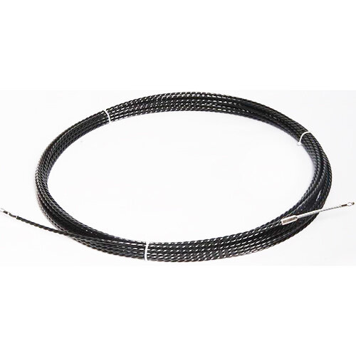 Wymefa 32015 trekveer 15 meter zwart polyester 6mm met zoekveer en 1x M5-kop