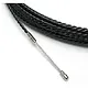Wymefa 32030 trekveer 30 meter zwart polyester 6mm met zoekveer en 1x M5-kop