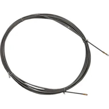 Wymefa 91640 trekveer IDEAAL 50 meter blank staal 5,2mm met binnenkabel 1x M5-kop 1x sleufkop