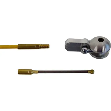 Wymefa 37060 Glassfiber trekveer 9 mm 100 meterr met zoekveer en 1x M12 roterende kop