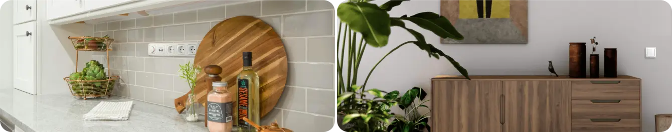 Busch-Jaeger Reflex SI en SI Linear schakelmateriaal in sfeerbeelden