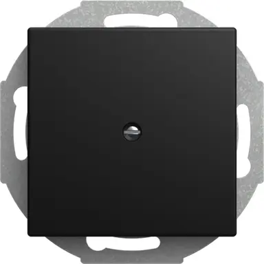 Busch-Jaeger 2527-915 centraalplaat voor kabeluitvoer incl. draagring Balance SI zwart mat