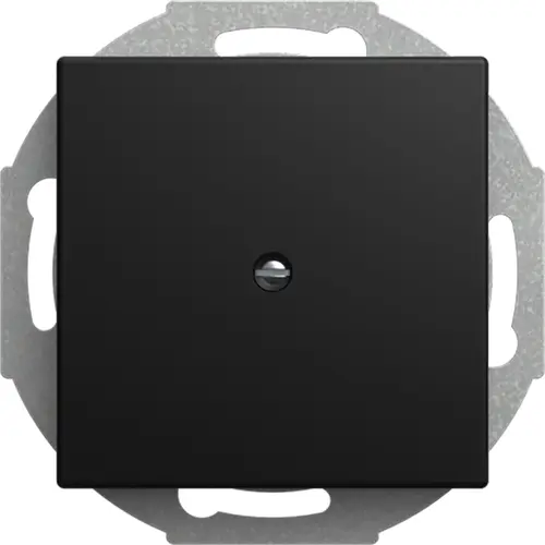 Busch-Jaeger 2527-915 centraalplaat voor kabeluitvoer incl. draagring Balance SI zwart mat