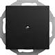 Busch-Jaeger 2527-915 centraalplaat voor kabeluitvoer incl. draagring Balance SI zwart mat