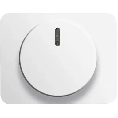 Busch-Jaeger 6540-24G dimmerknop draai/druk dimmer Alpha studiowit glans OP=OP