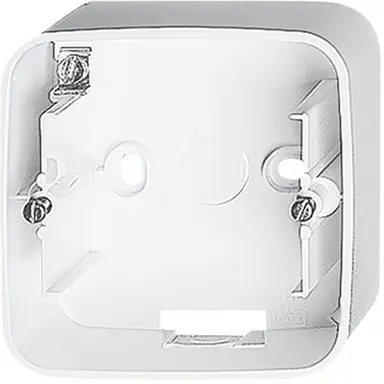 Busch-Jaeger 1701-24G opbouwbak 1-voudig Alpha Nea studiowit glans OP=OP