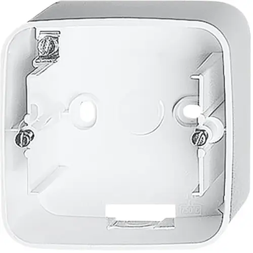 Busch-Jaeger 1701-24G opbouwbak 1-voudig Alpha Nea studiowit glans OP=OP