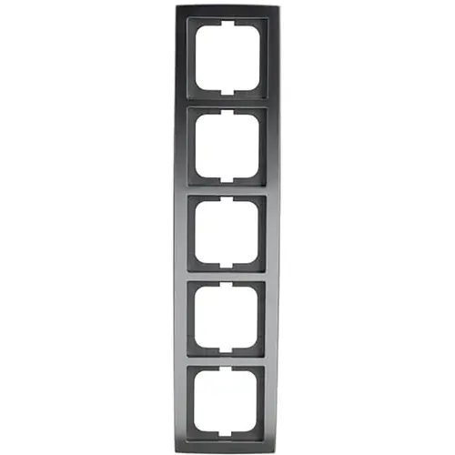 Busch-Jaeger 1725-80 afdekraam 5-voudig Solo mat-chroom