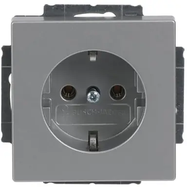 Busch-Jaeger 20 EUC-83 wandcontactdoos randaarde Future Linear aluzilver mat