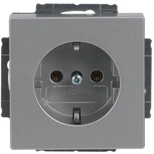 Busch-Jaeger 20 EUC-83 wandcontactdoos randaarde Future Linear aluzilver mat