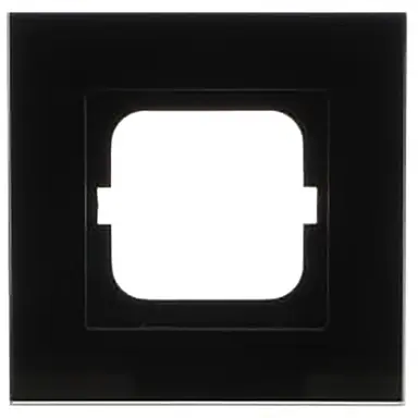 Busch-Jaeger 1721-825 afdekraam 1-voudig Carat zwart glas