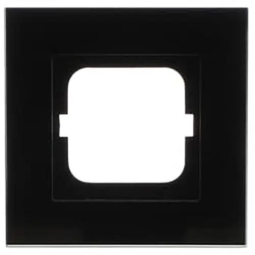 Busch-Jaeger 1721-825 afdekraam 1-voudig Carat zwart glas