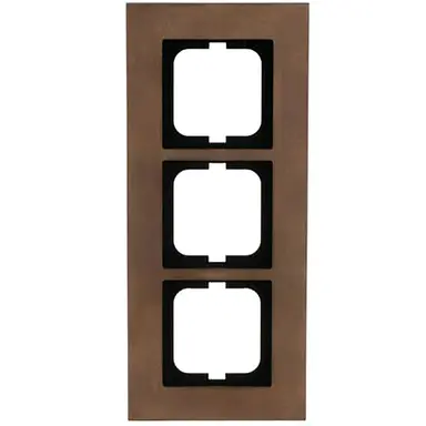 Busch-Jaeger 1723-821 afdekraam 3-voudig Carat brons