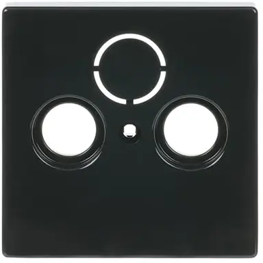 Busch-Jaeger 1743-81 centraalplaat antenne / COAX wandcontactdoos Future Linear antraciet glans