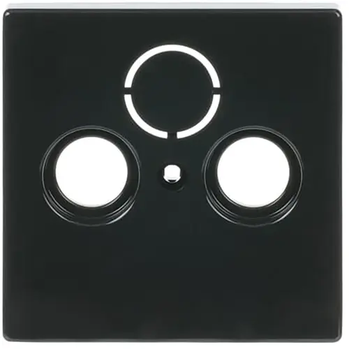 Busch-Jaeger 1743-81 centraalplaat antenne / COAX wandcontactdoos Future Linear antraciet glans