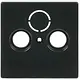 Busch-Jaeger 1743-81 centraalplaat antenne / COAX wandcontactdoos Future Linear antraciet glans