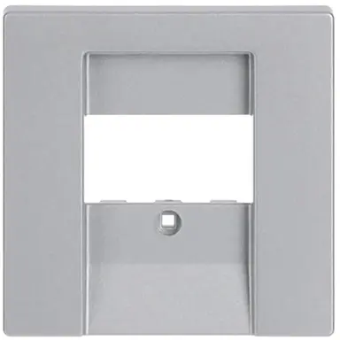 Busch-Jaeger 1766-83 centraalplaat USB / luidspreker aluzilver mat