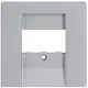 Busch-Jaeger 1766-83 centraalplaat USB / luidspreker aluzilver mat