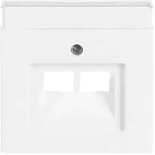 Busch-Jaeger 1803-02-84 centraalplaat RJ45 wandcontactdoos 2-voudig studiowit