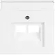 Busch-Jaeger 1803-02-84 centraalplaat RJ45 wandcontactdoos 2-voudig studiowit