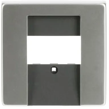 Busch-Jaeger 1766-866 centraalplaat USB / luidspreker Pure Stainless Steel