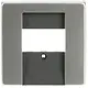Busch-Jaeger 1766-866 centraalplaat USB / luidspreker Pure Stainless Steel