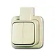 Busch-Jaeger 2601/5 APJ serieschakelaar K/P-25 opbouw AP plus creme