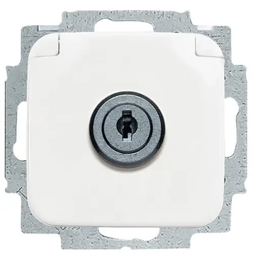 Busch-Jaeger 20 EUKSL-214-101 wandcontactdoos randaarde sleutelslot Reflex SI
