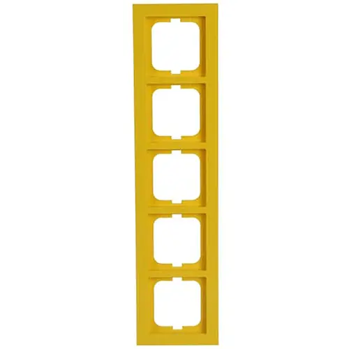 Busch-Jaeger 1725-285 afdekraam 5-voudig Axcent geel