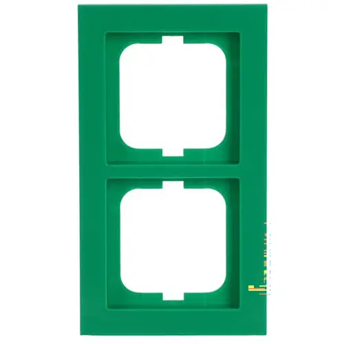 Busch-Jaeger 1722-286 afdekraam 2-voudig Axcent groen