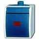 Busch-Jaeger 2601/2 SKW-53-503 2-polige schakelaar controleverlichting opbouw Ocean IP44 grijs/blauw