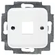 Busch-Jaeger 2561-214 centraalplaat + draagring 1x modular jack Reflex SI
