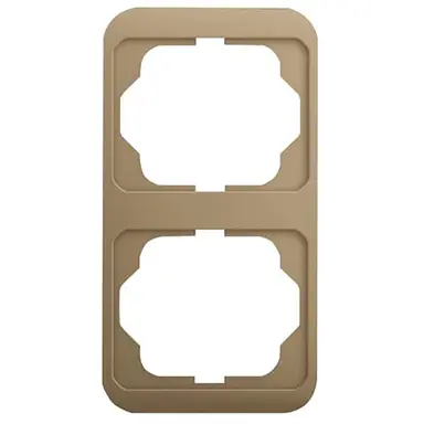 Busch-Jaeger 1732-21 afdekraam 2-voudig verticaal Alpha Nea brons OP=OP