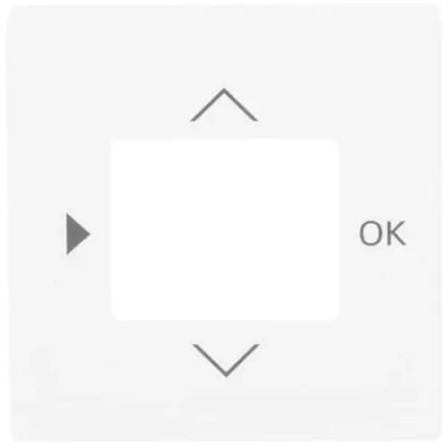 Busch-Jaeger 6435-884 centraalplaat voor timer en thermostaat studiowit mat