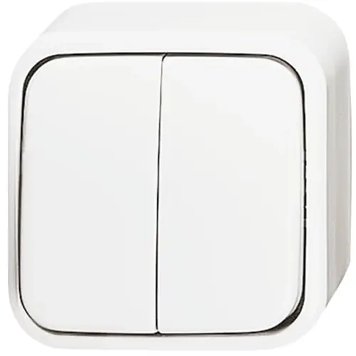 Busch-Jaeger 2601/5 AP/11W-503 serieschakelaar opbouw AP plus wit